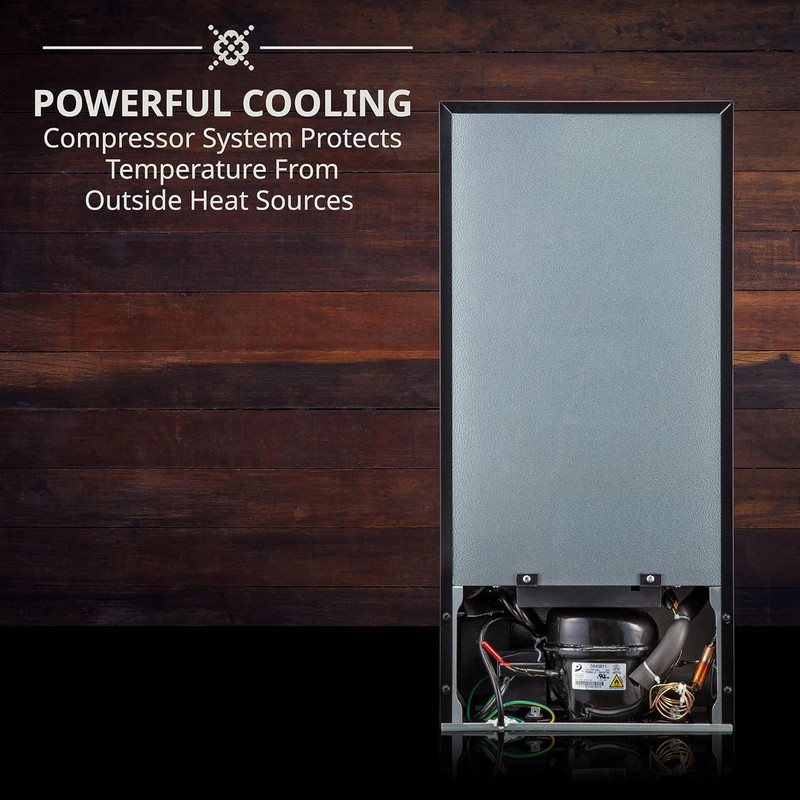 18 Bottle Compressor Wine Cooler Refrigerator W/Lock, Large Freestanding Wine Ce gallery