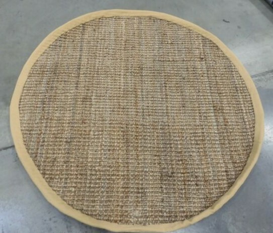 NATURAL 5' X 5' Round Binding Stain Rug, Reduced Price 1172608910 NF747A-5R gallery