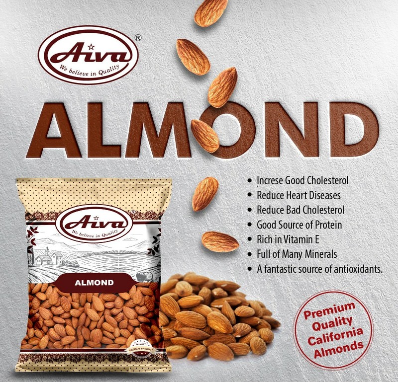 Aiva - Almonds Raw, 10 lbs. Bulk gallery
