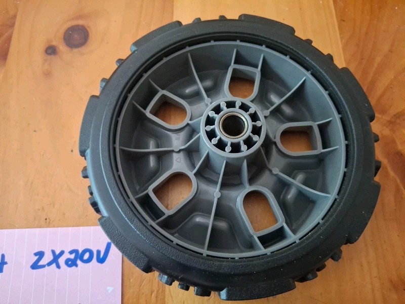 (2) DeWalt Push (Front) Mower Wheel 7" DCMWSP256U2 21in 20v OEM gallery
