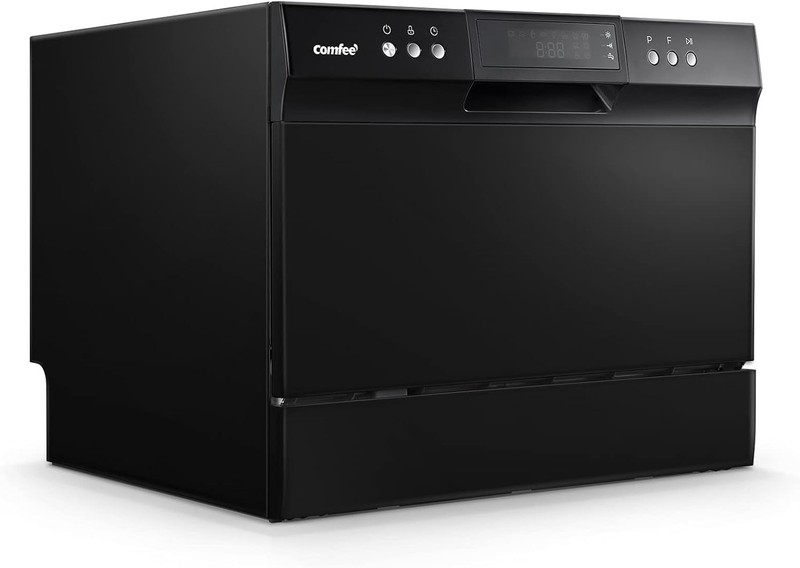 COMFEE' Countertop Dishwasher 6 Place Settings 8 Programs - Black gallery