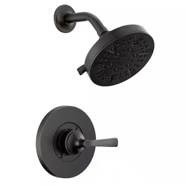 Faryn Single-Handle 5-Spray Shower Matte Black Faucet (Valve Included) gallery