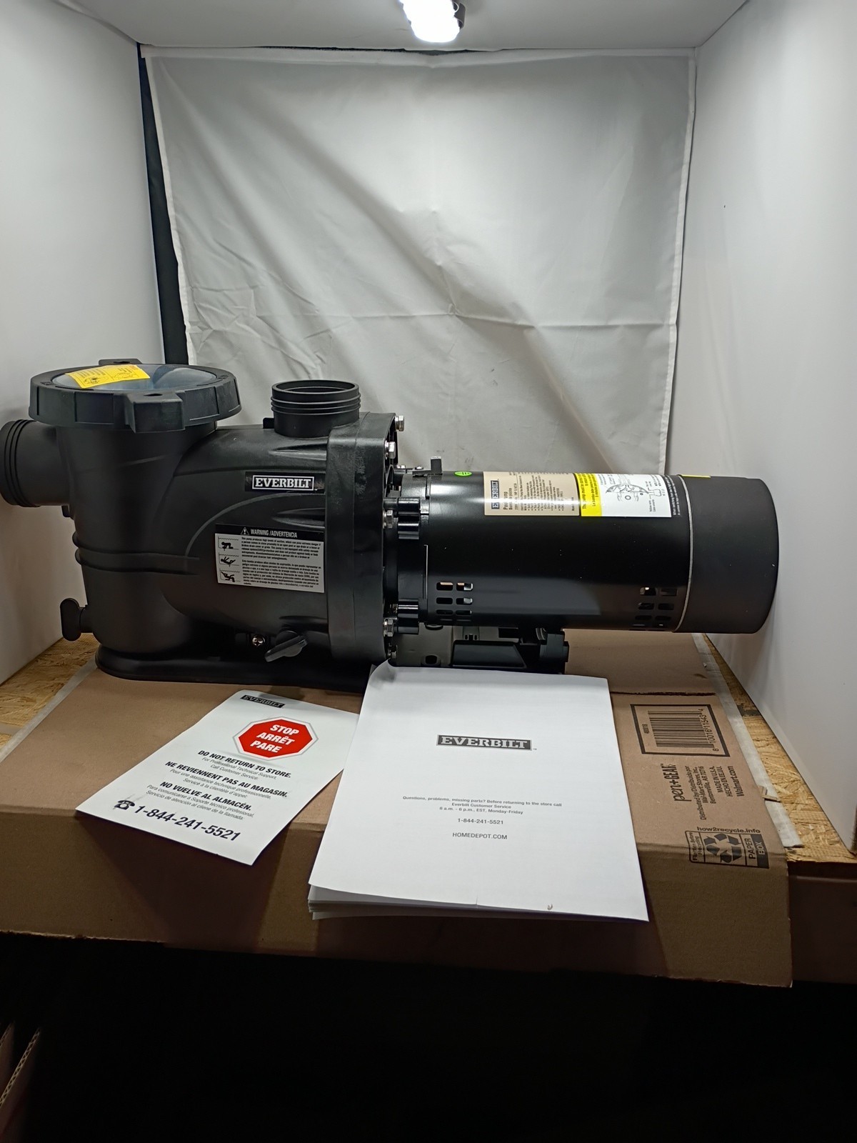 Everbilt 1 HP Pool Pump InGround 2 Speed 230V (Model SPP10002-2SP) NEW OB gallery