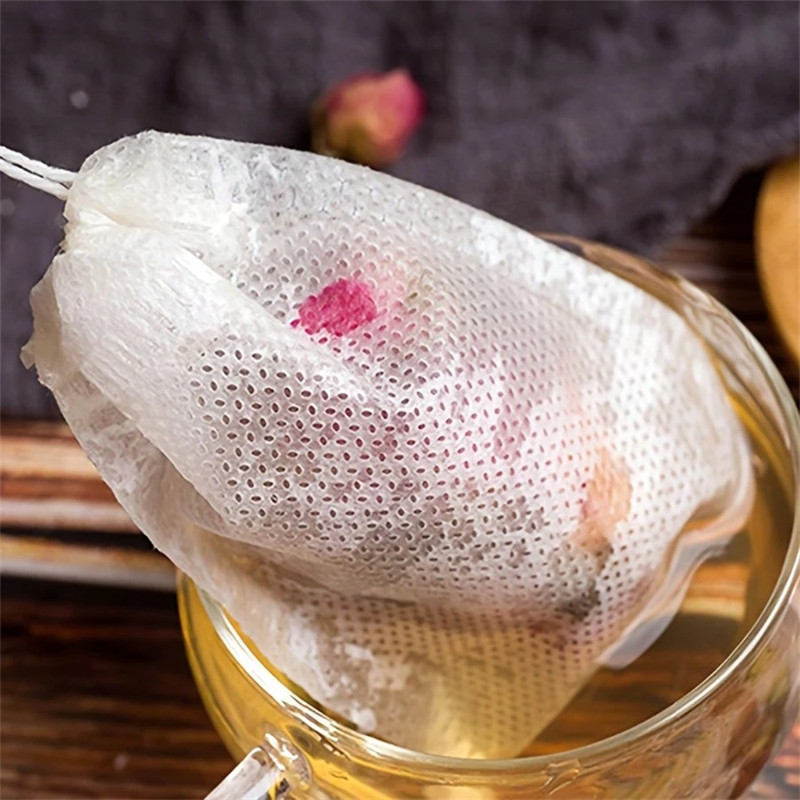 100pc Reusable Drawstring Pouch Muslin Bag for Spice Tea Sachet Cooking Bag gallery