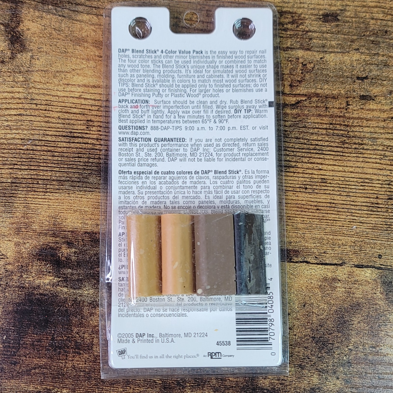 DAP 4 PACK BLEND STICKS FOR DARK WOODS gallery