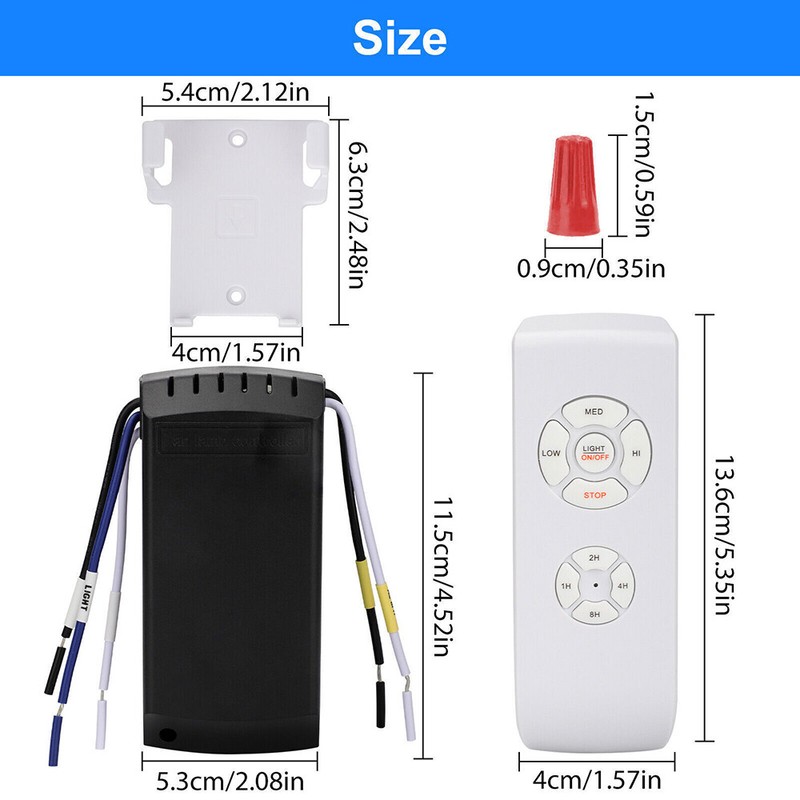 Universal Ceiling Fan Remote Control Kit Ceiling Fan Light Timing & Speed Remote gallery