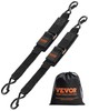 2 Pack Retractable Ratchet Straps 2"x 2' Trailer Tie Down Straps 500 lbs Load gallery