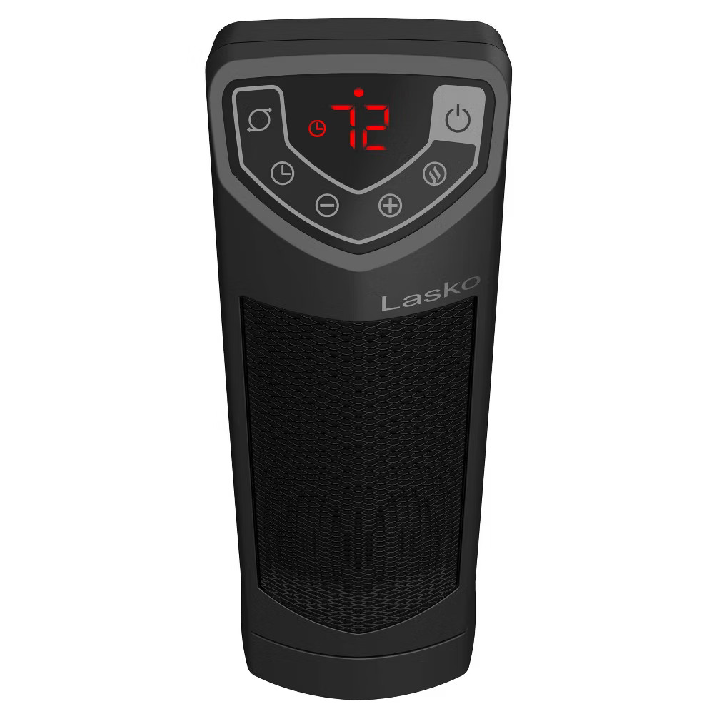 Lasko Ceramic Mini Tower Room Space Heater Portable Bedroom Adjustable Black gallery