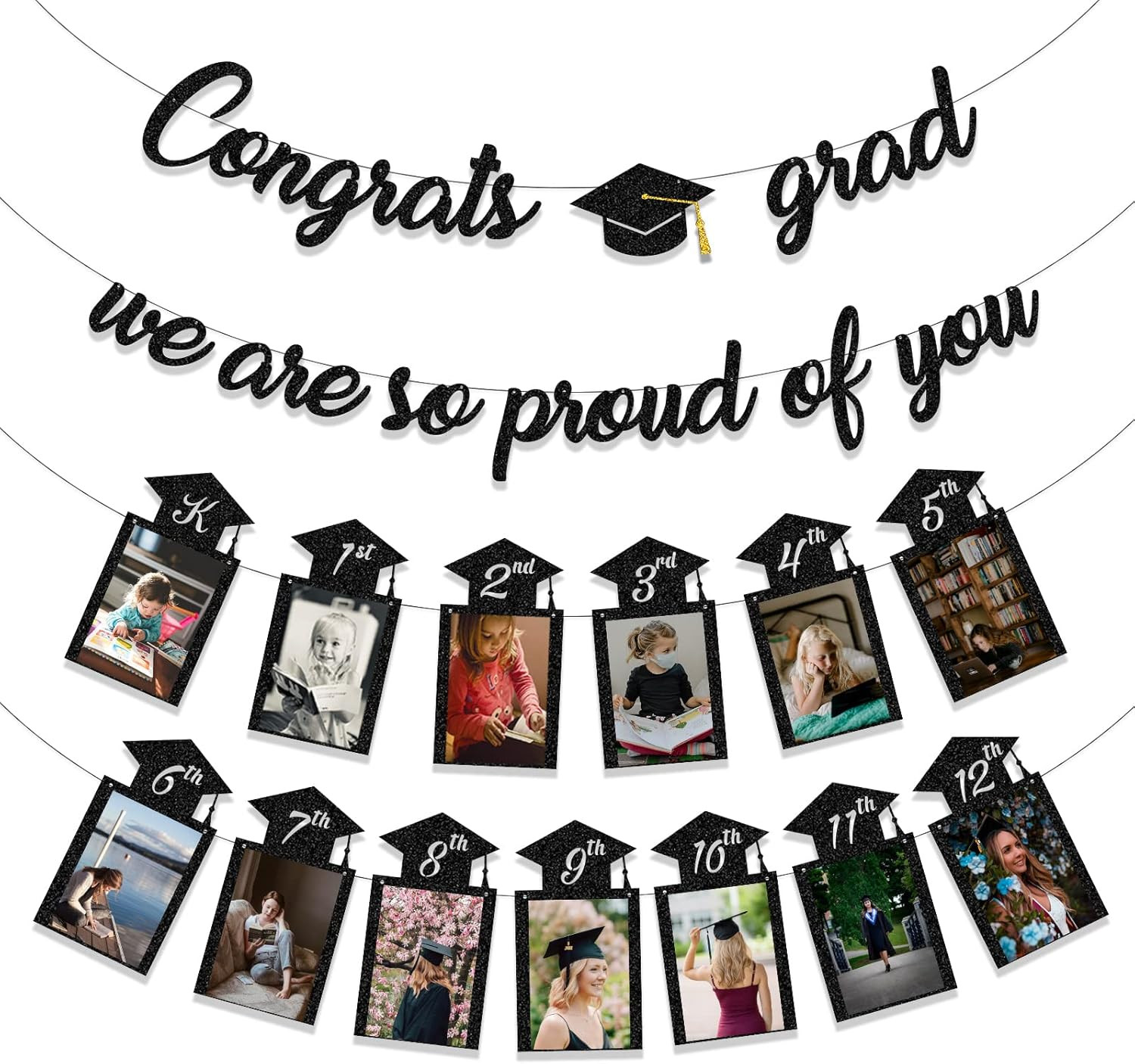 Graduation Decorations Class of 2026 Party Supplies - Congrats Grad, We Are so P gallery
