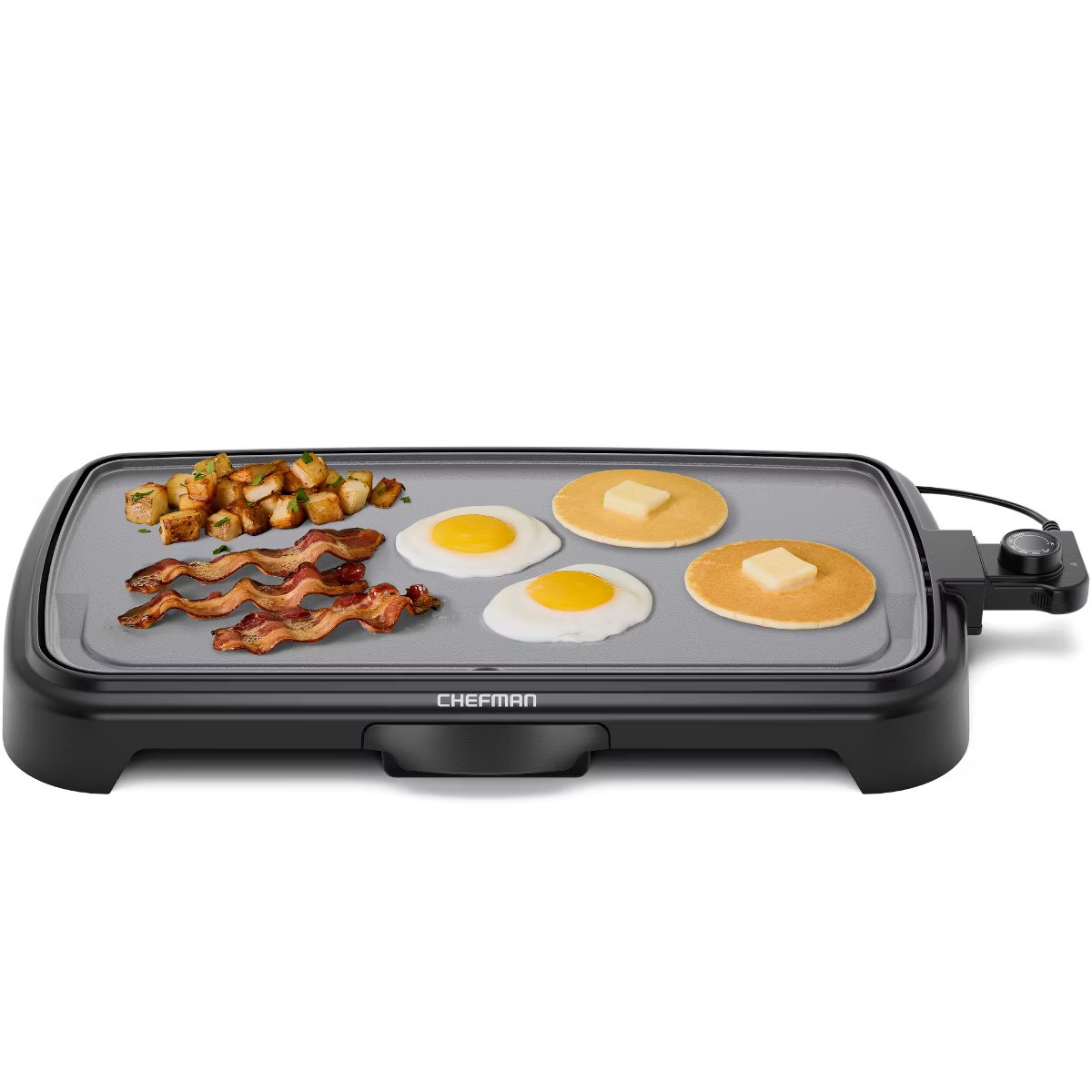 Chefman 10"x20" Nonstick Extra-Large All-Purpose Griddle Gray (Open Box) gallery
