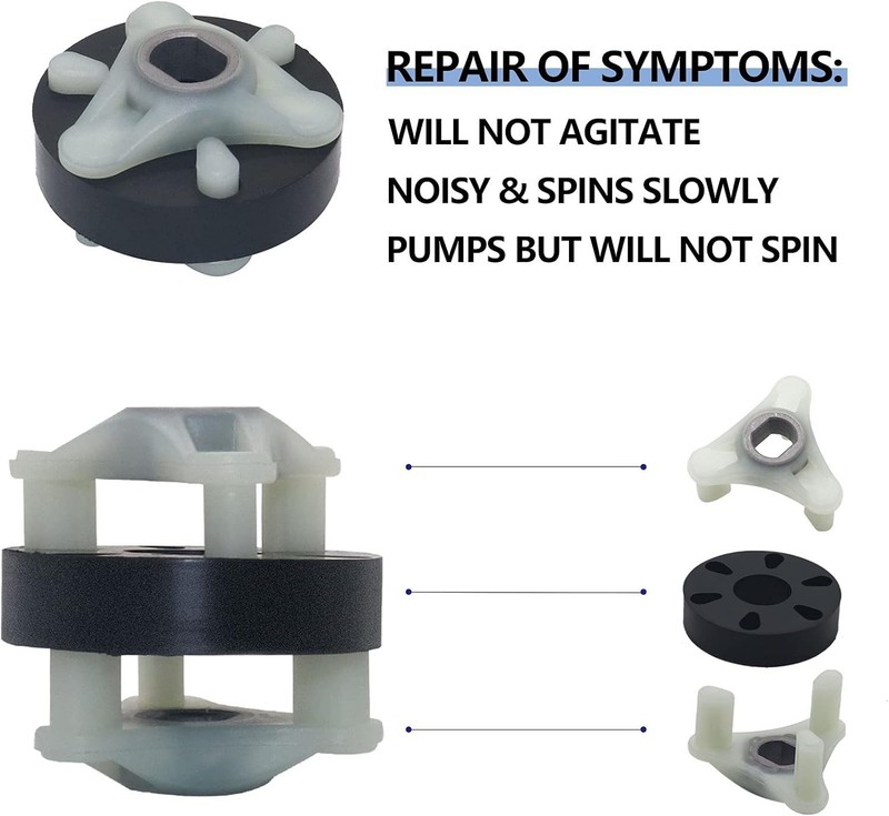 Washer Clutch Kit Motor Coupling Agitator Dog Replacement for Whirlpool gallery
