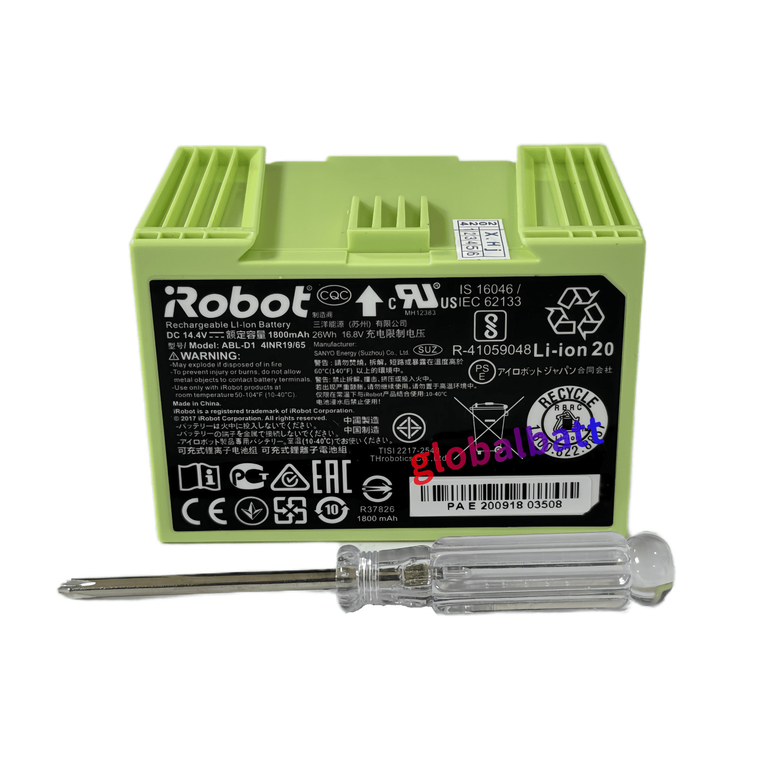 OEM ABL-D1 Battery For iRobot Roomba e5 e6 i1 i2 i3 i4 i5 i6 i7 i7+ i8 j5+ J6 J7 gallery