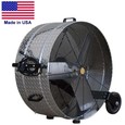 36" PORTABLE DRUM FAN - 11,800 CFM - 115 Volts - 1 Speed - DIRECT DRIVE - Wheels gallery