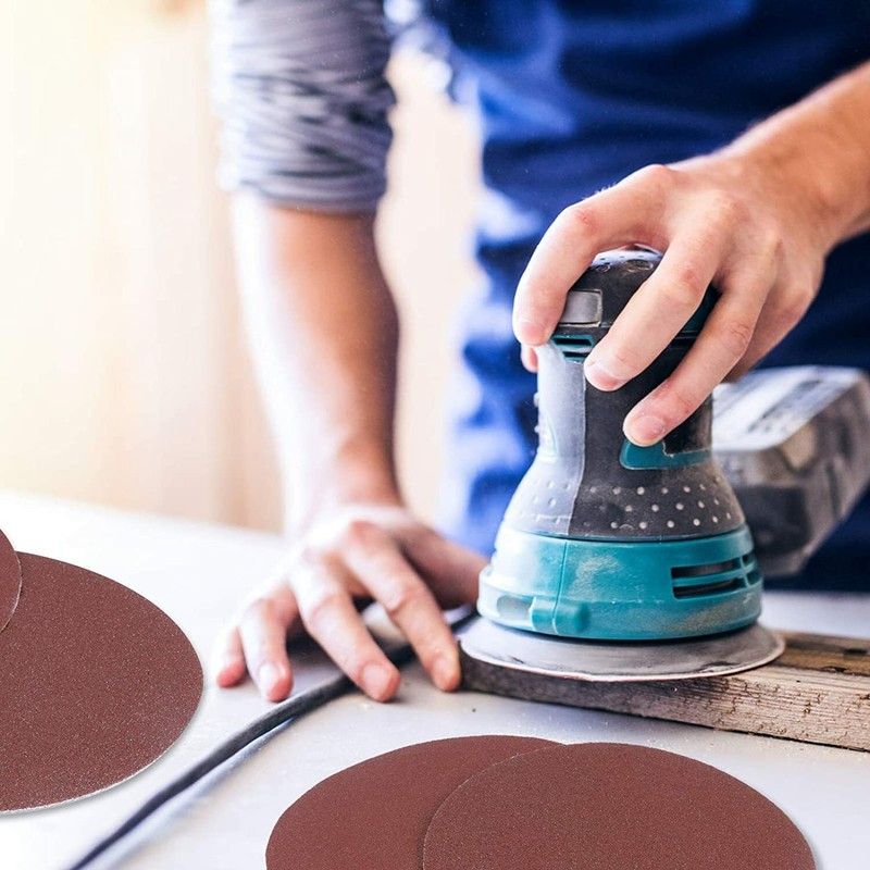 SATC 100PCS 6 inch Hook Loop Sanding Discs P40-2000 Orbital DA Sander Paper Pads gallery