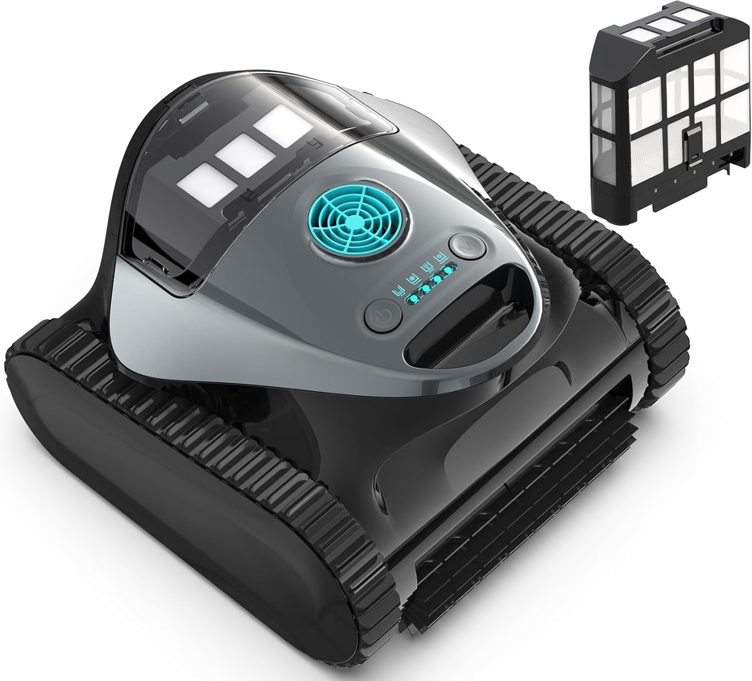 C1 Cordless Robotic Pool Cleaner | 150Min Wall & Waterline Vacuum, Triple-Motor gallery