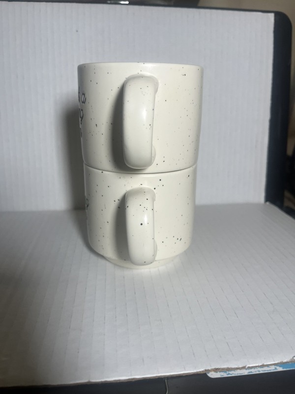 Walgreen Co. Speckled Stackable Ceramic Coffee Mug Set of 2 | Morning Person gallery