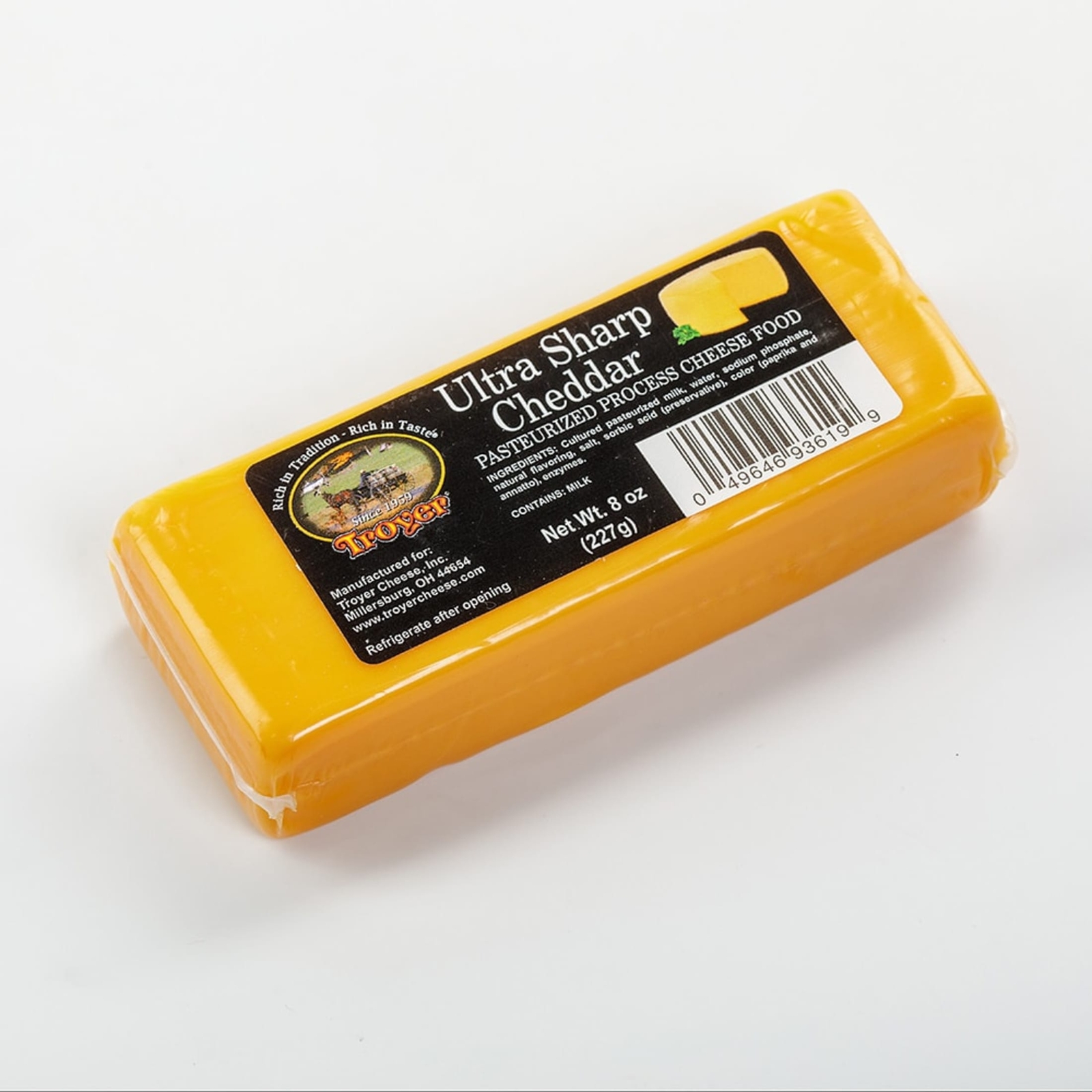 Troyer Cheese Shelf Stable Cheese Food Unsliced Pasteurized 8 oz Pack of 2 gallery