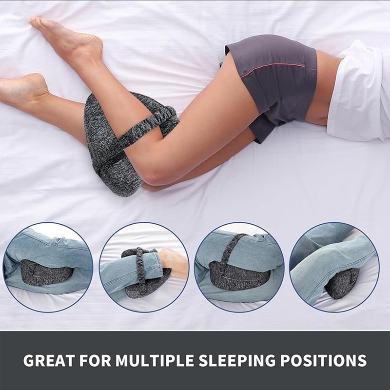 Memory Foam Knee Pillow for Side Sleepers Sciatica Hip Joint Back Pain Relief gallery