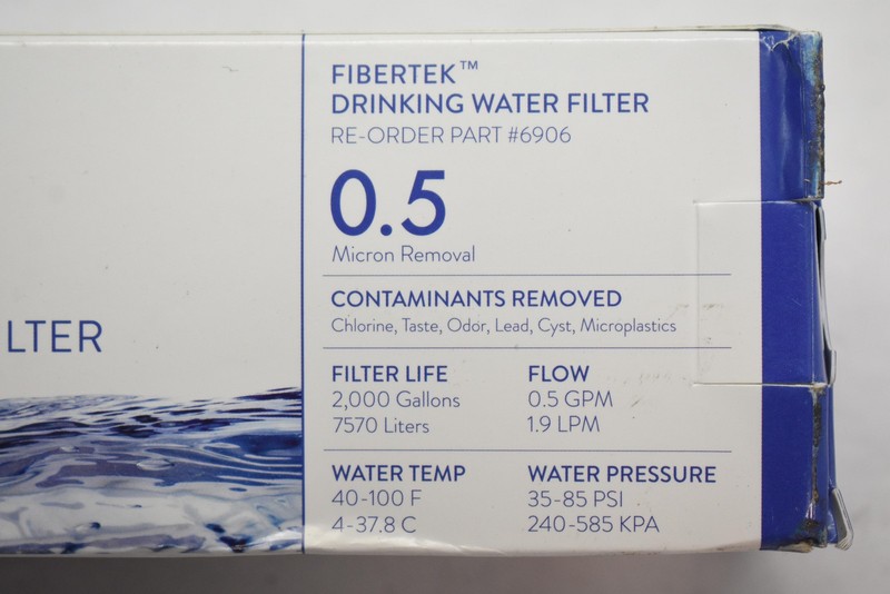 FiberTek Drinking Water Filter 0.5 Micron 6906 White For Aqua Optima Evolve gallery