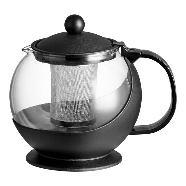 25 oz. Tempered Glass Teapot Hot Tea Infuser with Stainless Steel Basket Tea Pot gallery