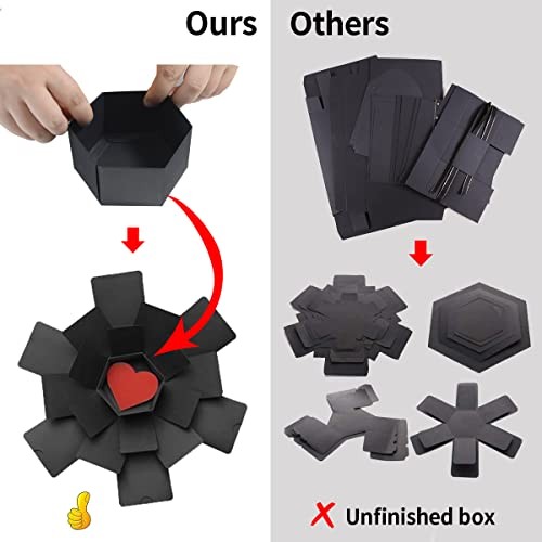 Explosion Box, DIY Explosion Box with 6 Faces, Main Part Assembled black gallery