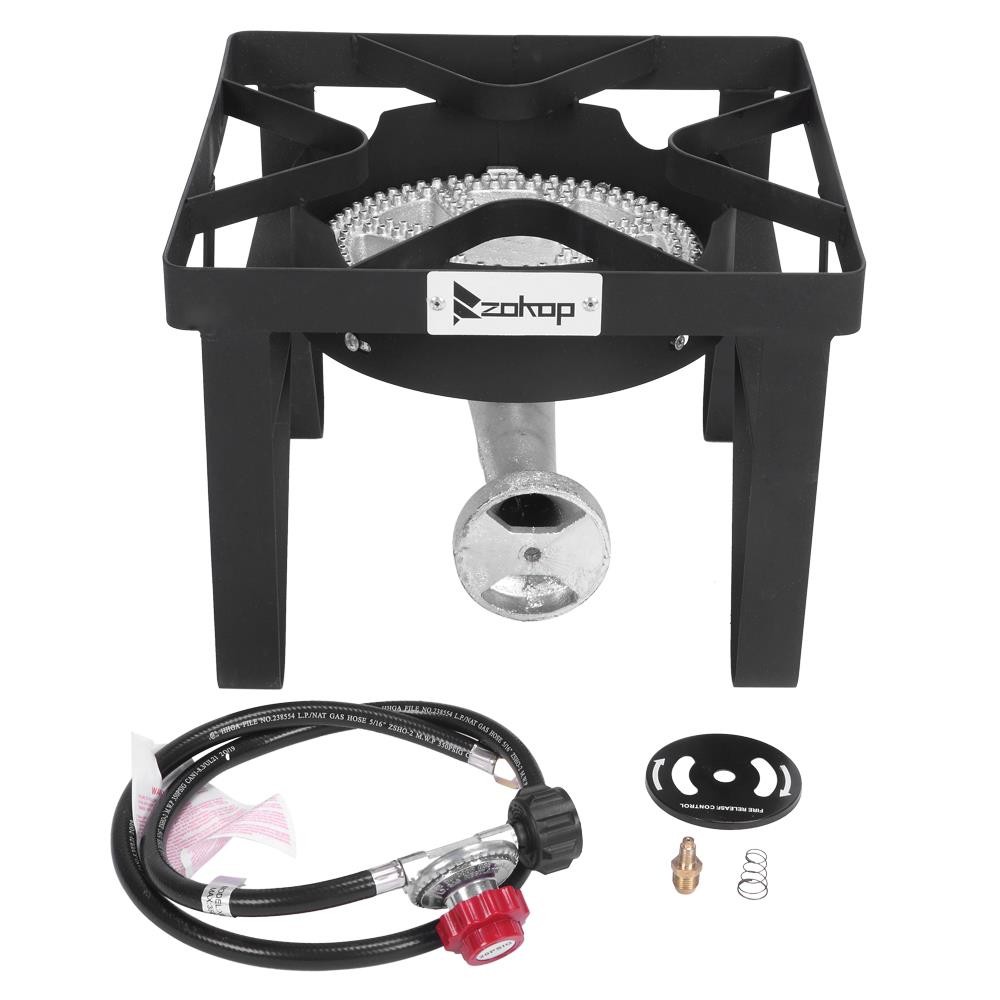 Portable Propane 200,000-BTU Square Burner Camp Stove Camping Picnic Grill BBQ gallery