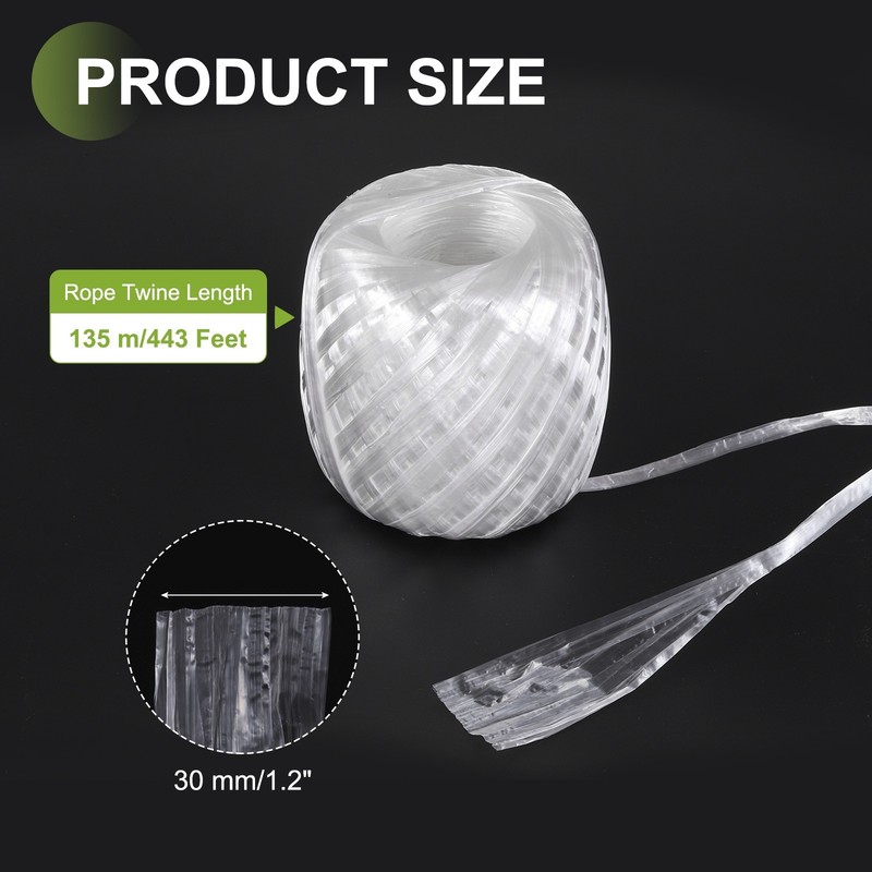 Polyester Nylon Plastic Rope Twine 30mm Width 135m L Household Packing gallery