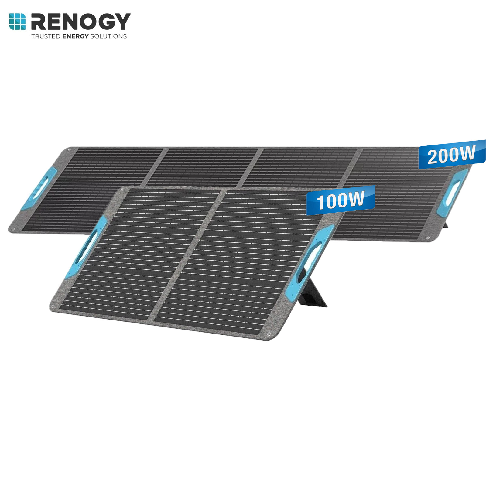 Renogy 100W 200W Portable Solar Panel Solar IP65 For Power Station RV Camping gallery