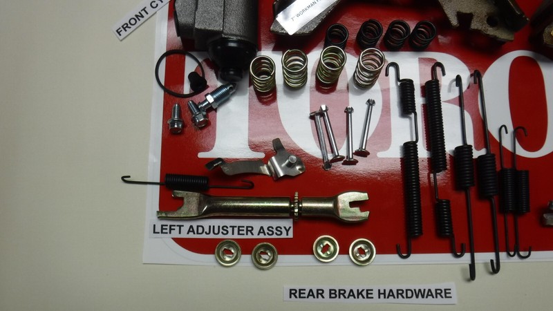 ULTIMATE KIT Toro Workman Brake Front & Rear 3100 3200 3300 w/cylinders Hardware gallery
