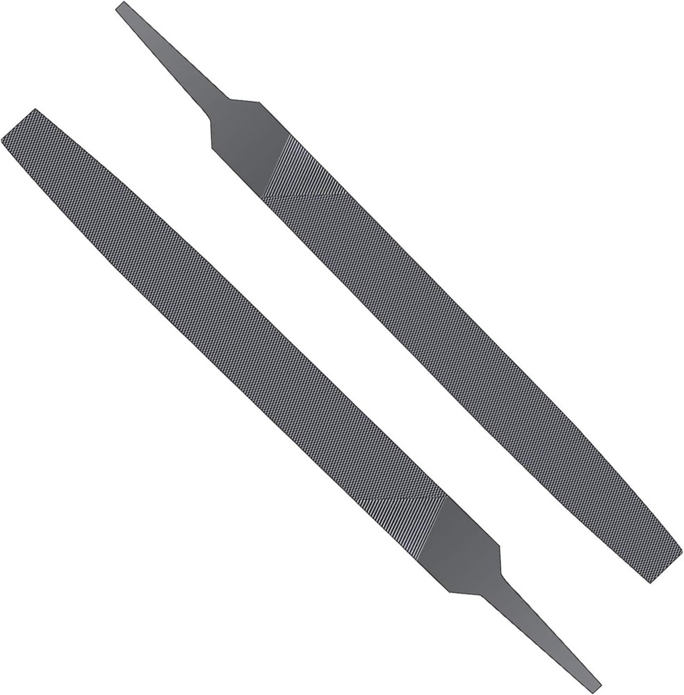 6-inch Flat Medium Cut File Double Cut Teeth High Hardened Steel Hand File Witho