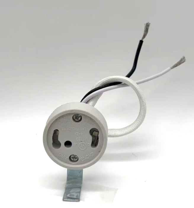 2 Pack Replacement GU24 Base Socket With Bracket 9 Inch Wire