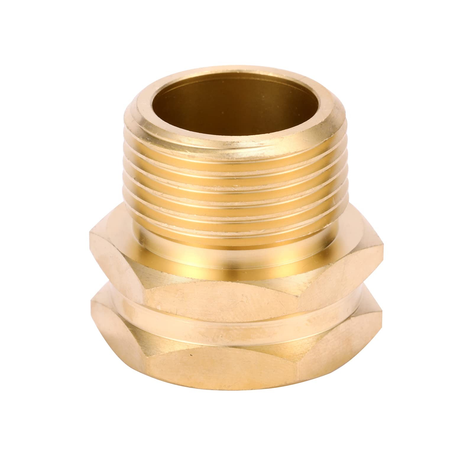 2 Pack Brass Garden Hose Adapter, 3/4" GHT Female x 3/4" NPT Male Connector gallery