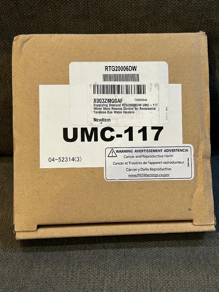 Supplying Demand RTG20006DW UMC-117 Wired Main Remote Control