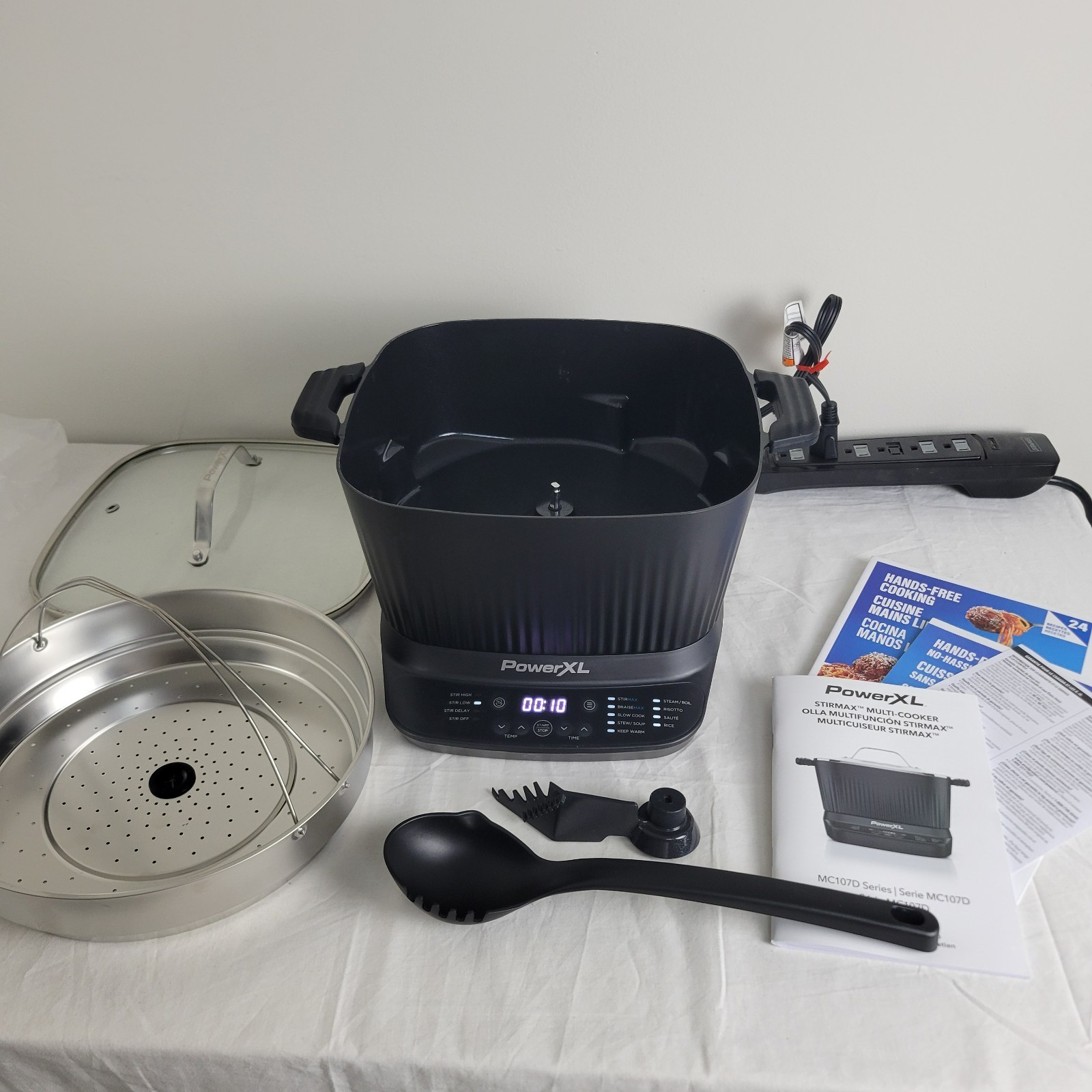 Power XL StirMax 7.5 Qt Multi-Cooker with Auto Stir/Shred Paddle 9 Functions gallery