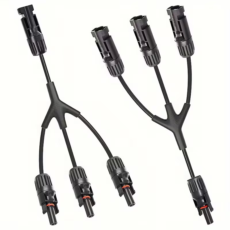 Y Branch Solar Panel Cable Wire Connector MMF FFM Set Wire T Splitter Waterproof gallery