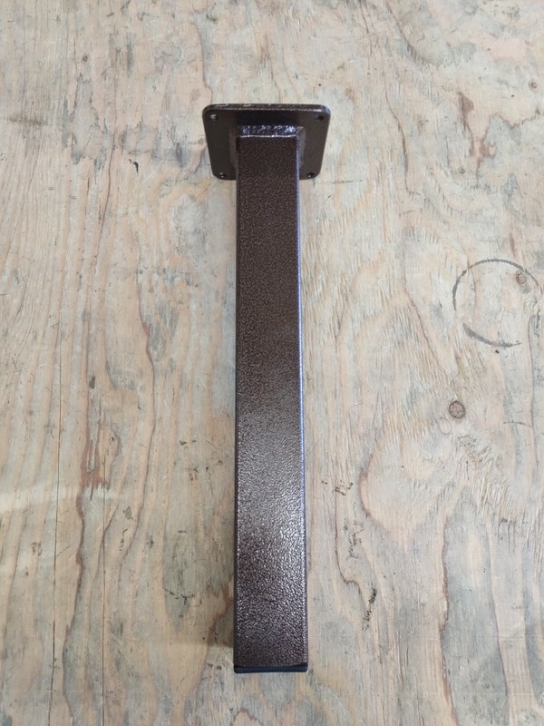 Powder Coated Post Style 2" Diameter Square Post Table Legs gallery