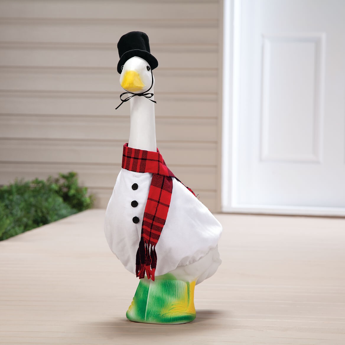Gaggleville Snowman Goose Outfit, Fits Large 23" H Statue, by Fox Valley Traders gallery