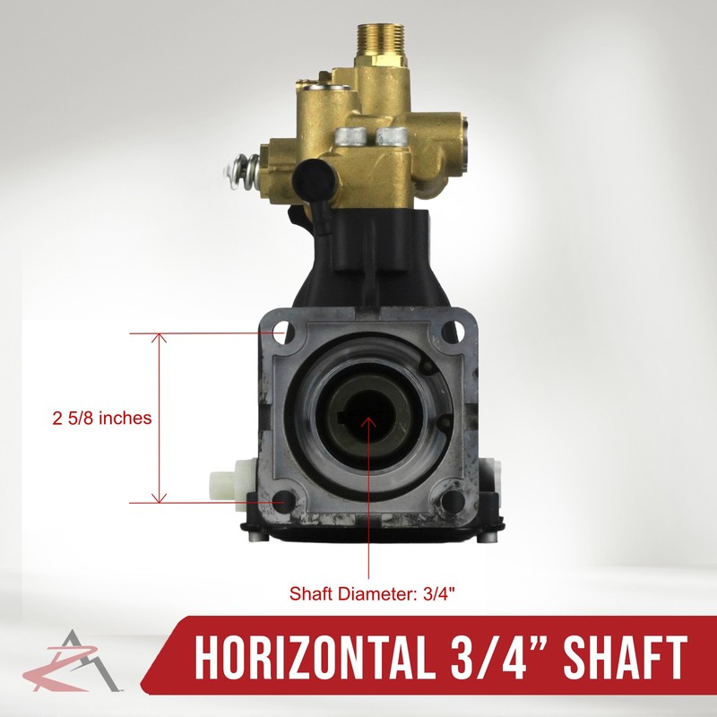 3600 psi, 3/4" Shaft, Horizontal Triplex Pressure Washer Pump & Deluxe Spray Kit gallery