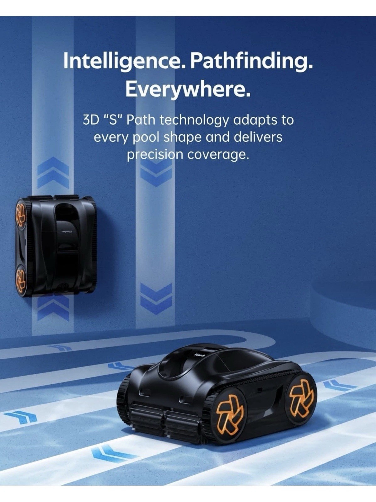 iGarden Pool Cleaner, 2H Cordless Robotic Pool Vacuum for Inground & Above gallery