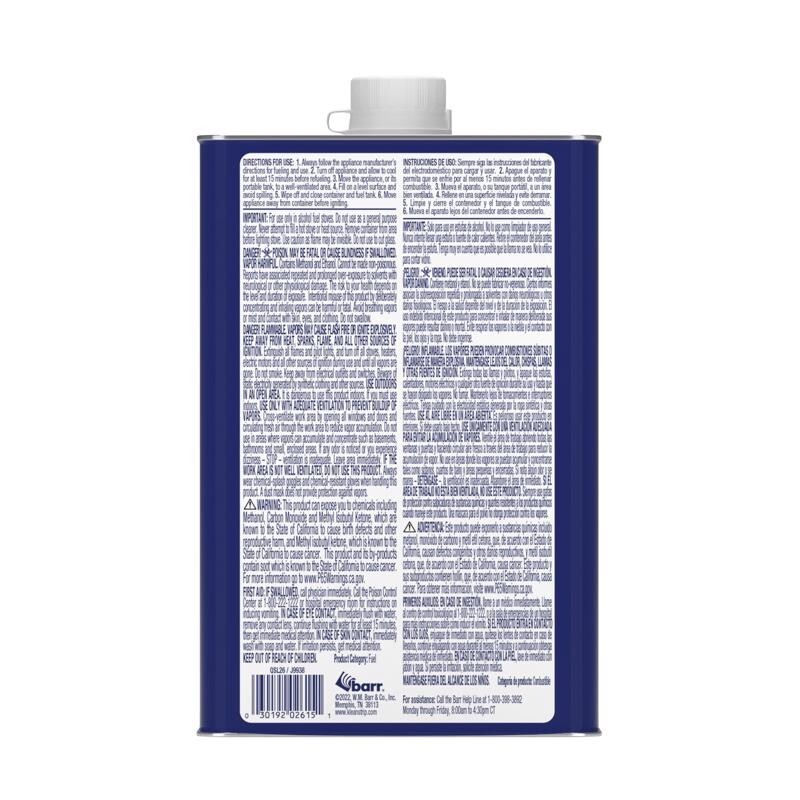 Klean Strip Denatured Alcohol Clean Burning Fuel 1 quart Marine Clean Burning gallery