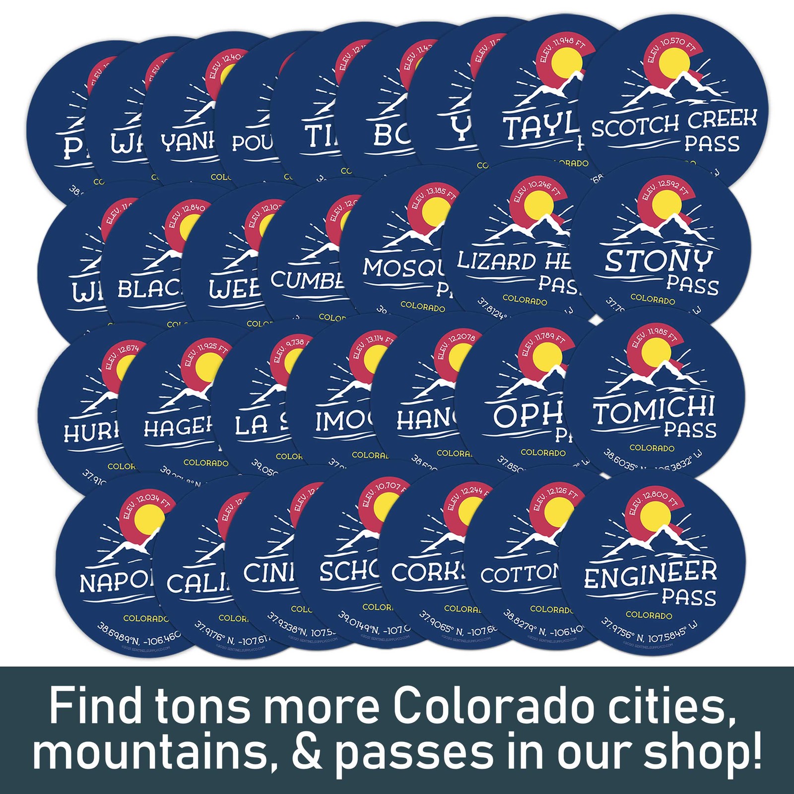 Boulder Colorado Sticker gallery