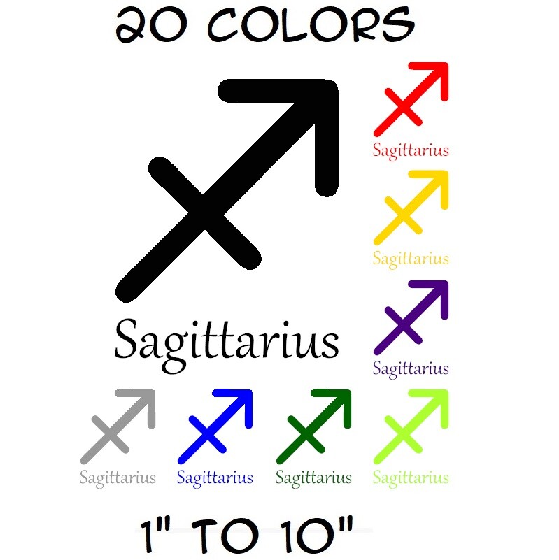 Sagittarius Zodiac Symbol Vinyl Sticker Wall Laptop Window Bumper Yeti Car Decal gallery