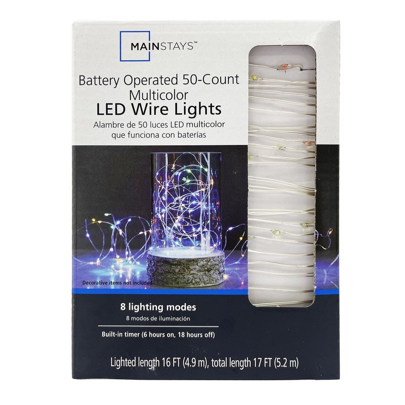 50-Count LED Multi-Color Wire Lights, with 8 Lighting Modes gallery