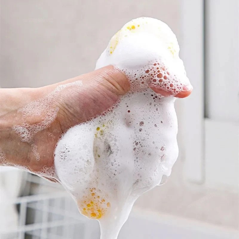 Double-Sided Scouring Pads Dish Pan Washing Sponge Kitchen Cleaning Tool gallery