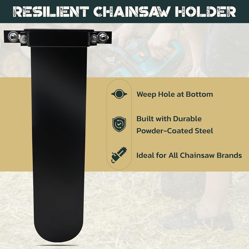 20" Tractor Chainsaw Holder - Durable Chain Saw Holder for Tractor gallery
