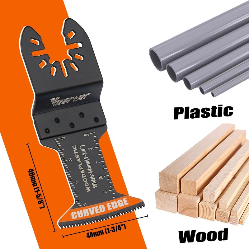 Vearter 10Pack Oscillating Multi-tool Saw Blade High Carbon Steel 44mm for Wood gallery