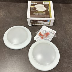 2-PK! Canarm 6 In. LED Disc Flush Mount Light Fixture – LED-SM6DL-WT-C2, 120V