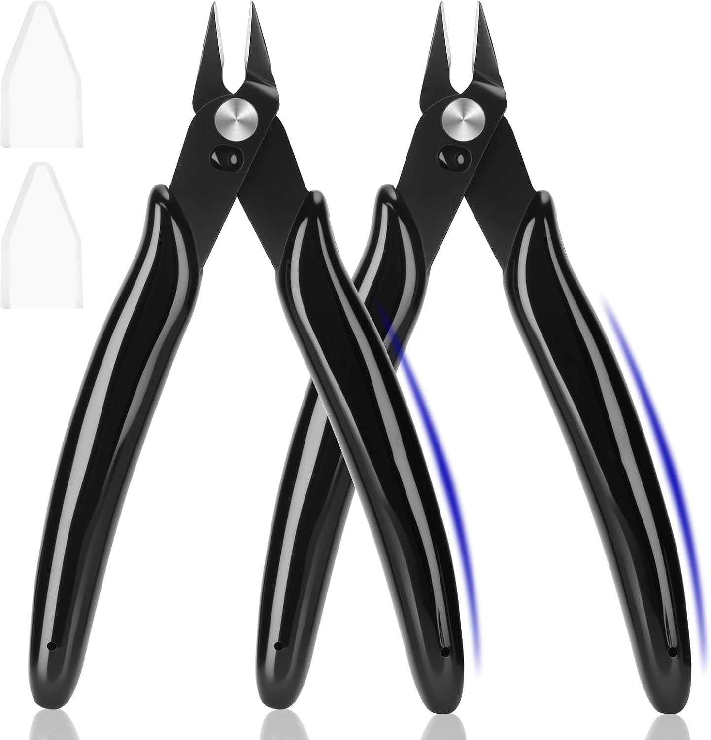 5 Inch Flush Cutters, 2 Pack Micro Wire Cutters, Sharp Zip Tie Cutter, Precision gallery