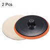 7 Inch Hook and Loop Sanding Disc Pads 5/8"-11 Shank - 1 Set 2pcs gallery