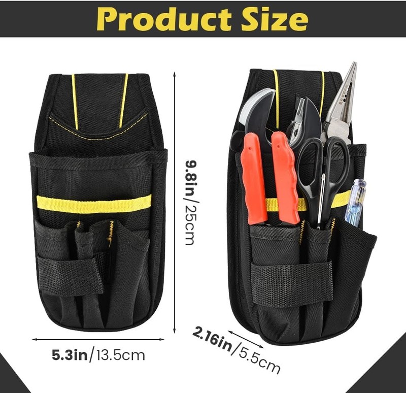 Small Electrician Tool Pouch Utility Belt Bag 600D Oxford Cloth HVAC Handyman gallery